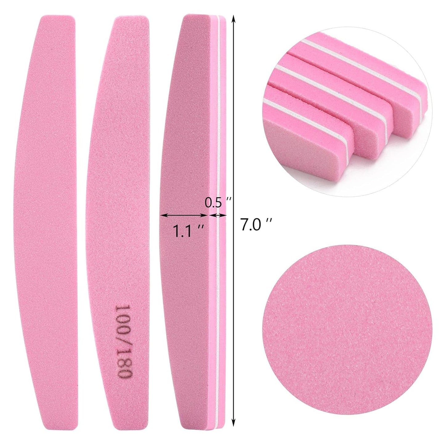 Professional Nail Buffer File 100/180 Grit
