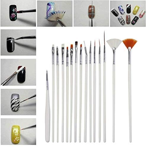 Nail Art Brush Set (15 Pieces)