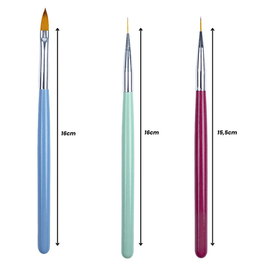 Professional 7-Piece Nail Art Brush Set