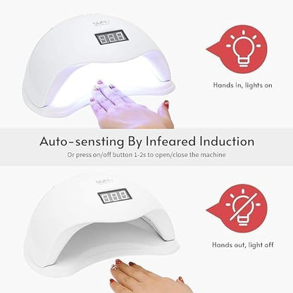 SUN5 48W UV LED Nail Lamp with LCD Display