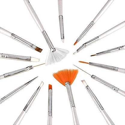 Nail Art Brush Set (15 Pieces)