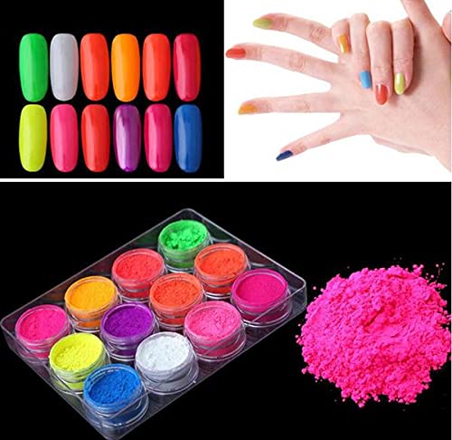 l Nail Art Pigment Powder | Ultra-Fine Chrome, Mermaid & Neon Pigment for UV Gel, Acrylic & Nail Art