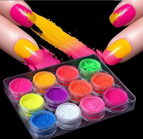 l Nail Art Pigment Powder | Ultra-Fine Chrome, Mermaid & Neon Pigment for UV Gel, Acrylic & Nail Art