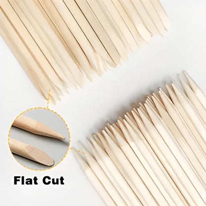 Double-Ended Orange Wood Sticks