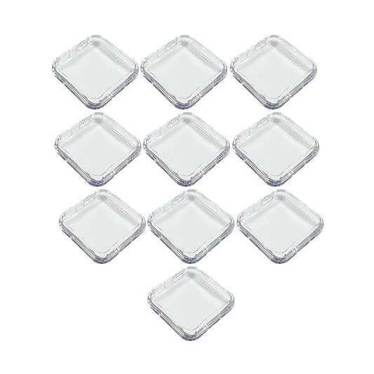 Press-On Nail Storage Box (Pack of 10) | Transparent Empty Case for Press-On Nails