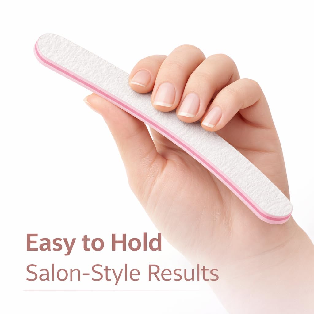 Nail File 100/180 Grit | Double-Sided Emery Board Nail Filer