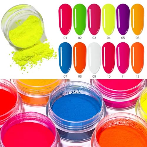 l Nail Art Pigment Powder | Ultra-Fine Chrome, Mermaid & Neon Pigment for UV Gel, Acrylic & Nail Art