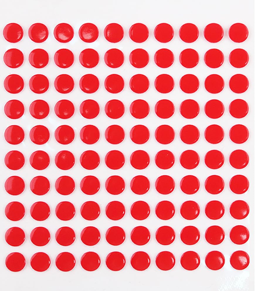 Red Adhesive Glue Dots for Press-On Nail Stand