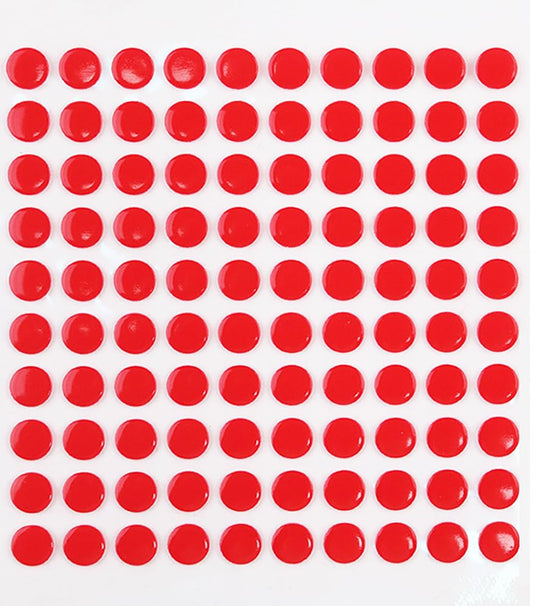 Red Adhesive Glue Dots for Press-On Nail Stand