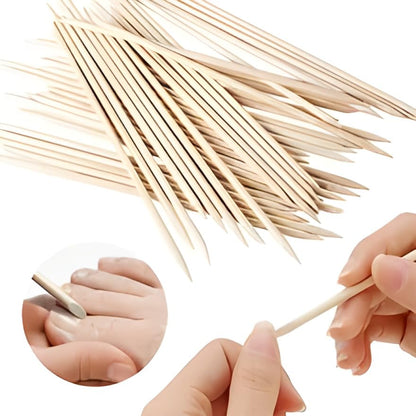 Double-Ended Orange Wood Sticks