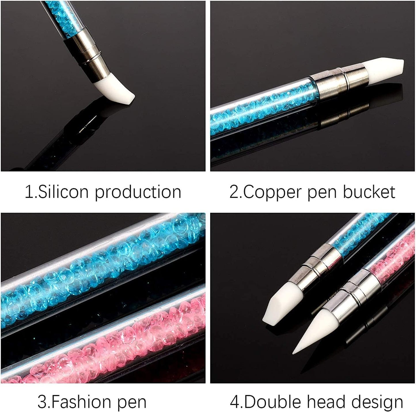 Professional Silicone Nail Art Tools Set (5 PCS)