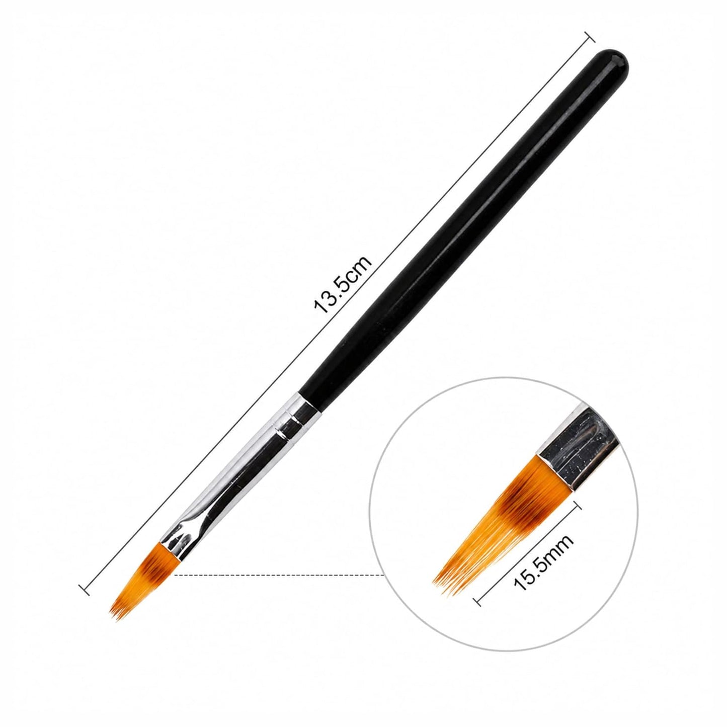 3 Stroke Ombre Nail Art Brush