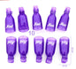 Reusable Nail Soak-Off Removal Clips for Gel Polish, Acrylic, Poly Gel & Nail Extensions (10 PCS)