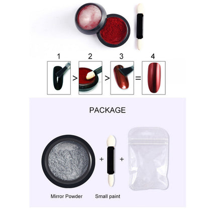 Silver & Gold Chrome Nail Powder