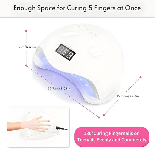VENALISA Professional UV LED Nail Lamp 48W with LCD Display